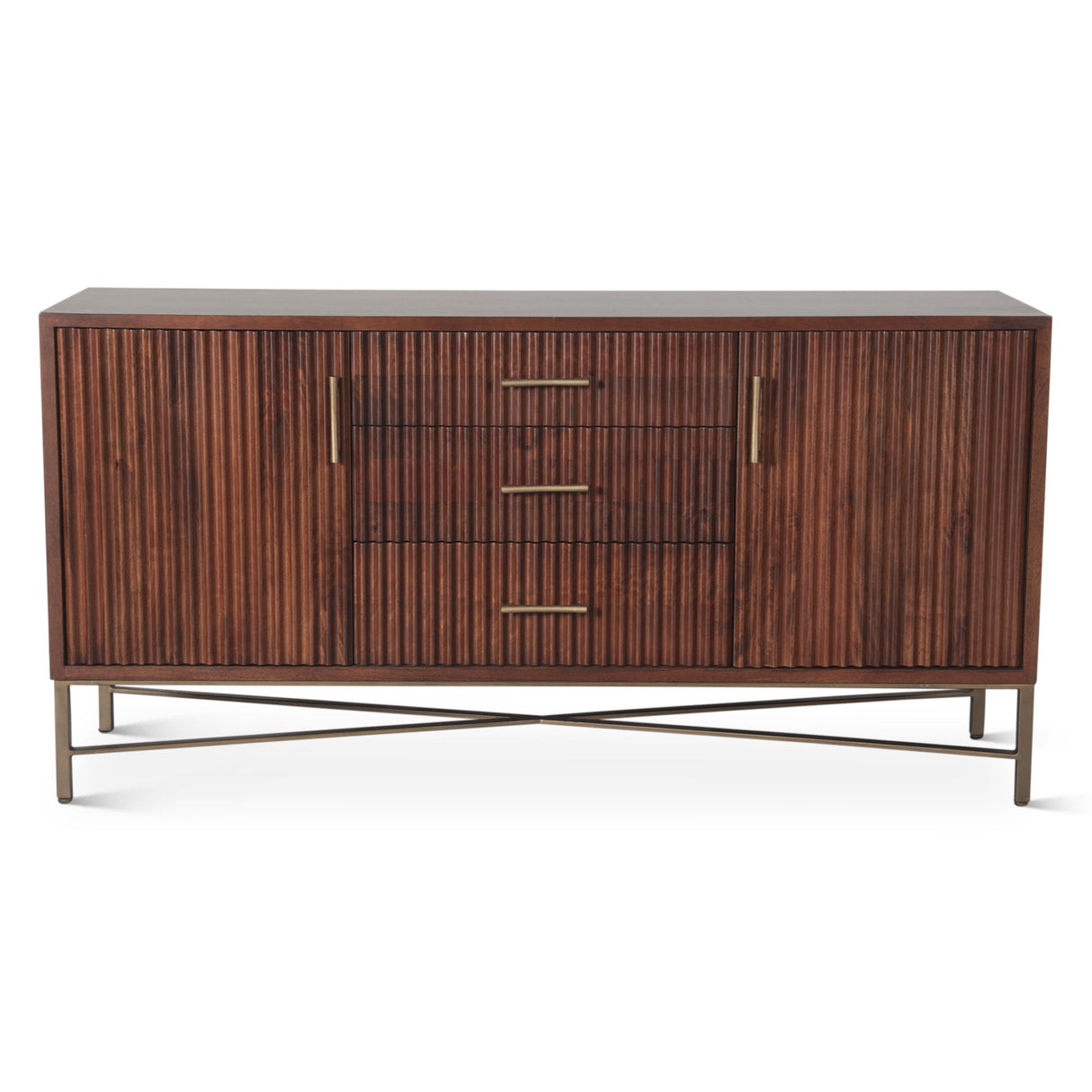 Cosmopolitan 68" Sideboard in Honey Brown from Home Trends & Design - Luna Furniture