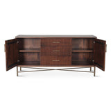 Cosmopolitan 68" Sideboard in Honey Brown from Home Trends & Design - Luna Furniture