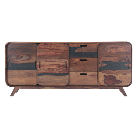 Calypso 68" Buffet in Burnt Sheesham from Home Trends & Design - Luna Furniture