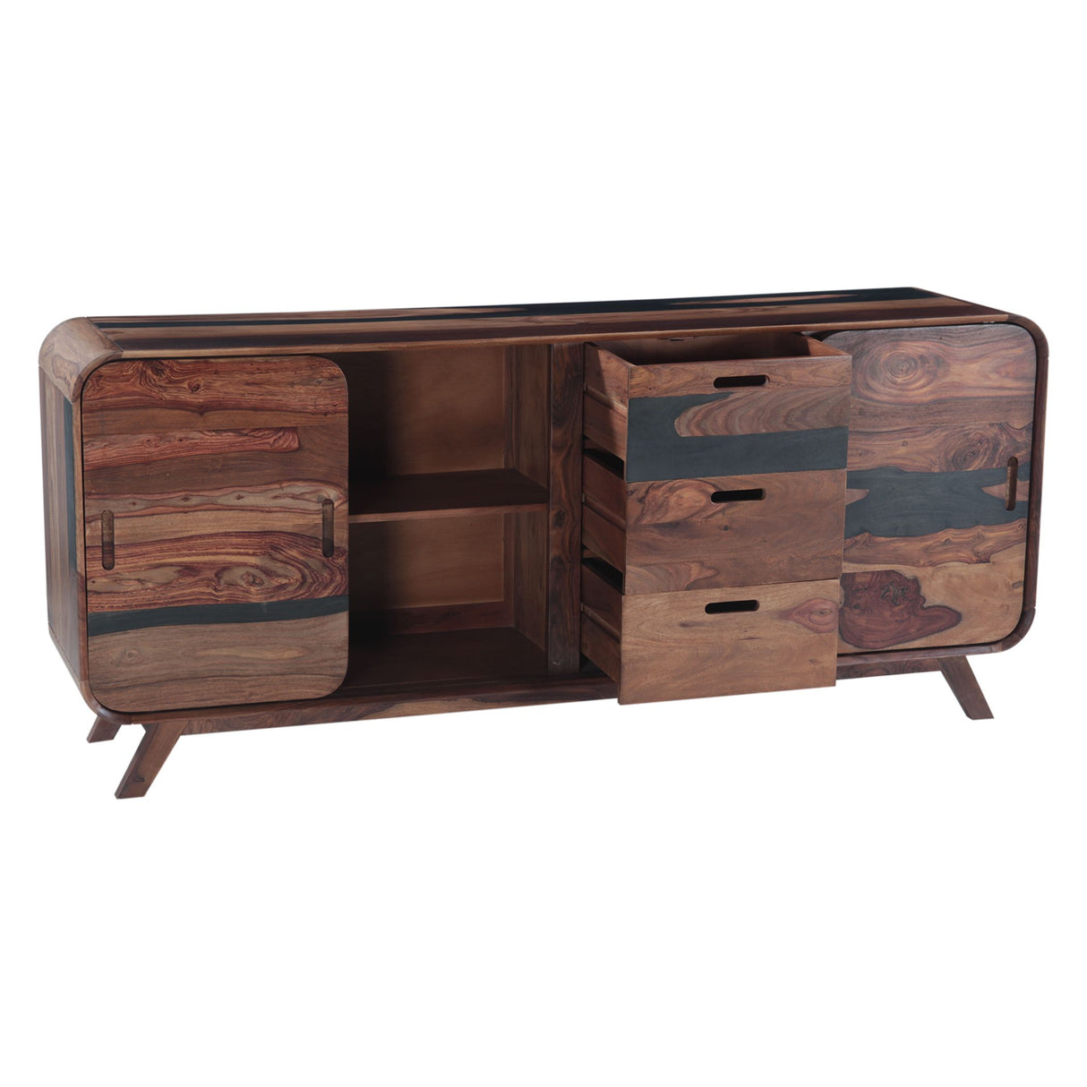 Calypso 68" Buffet in Burnt Sheesham from Home Trends & Design - Luna Furniture
