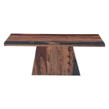 Calypso 51" Coffee Table in Burnt Sheesham from Home Trends & Design - Luna Furniture