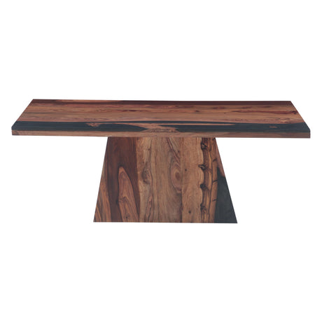Calypso 51" Coffee Table in Burnt Sheesham from Home Trends & Design - Luna Furniture