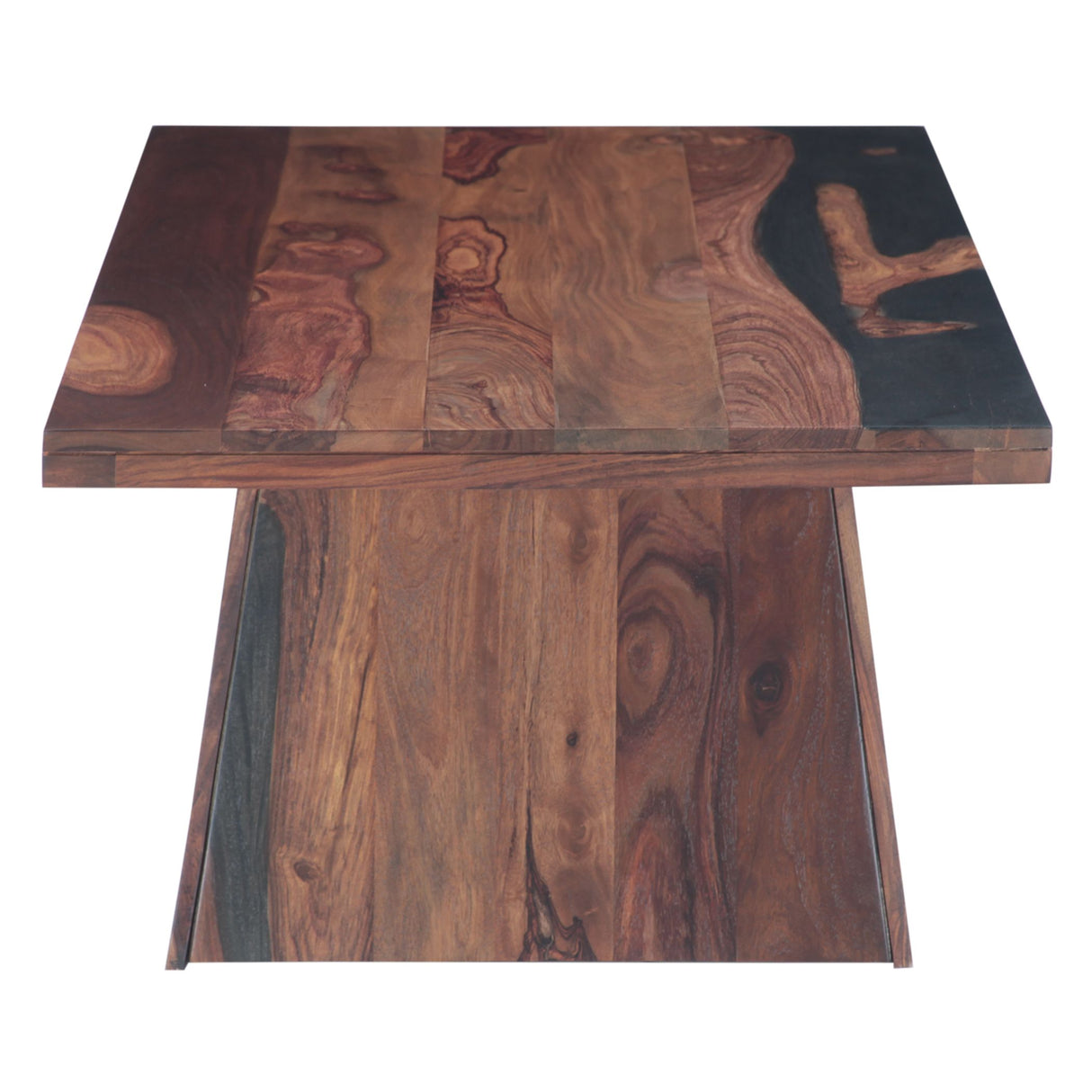 Calypso 51" Coffee Table in Burnt Sheesham from Home Trends & Design - Luna Furniture