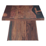 Calypso 51" Coffee Table in Burnt Sheesham from Home Trends & Design - Luna Furniture