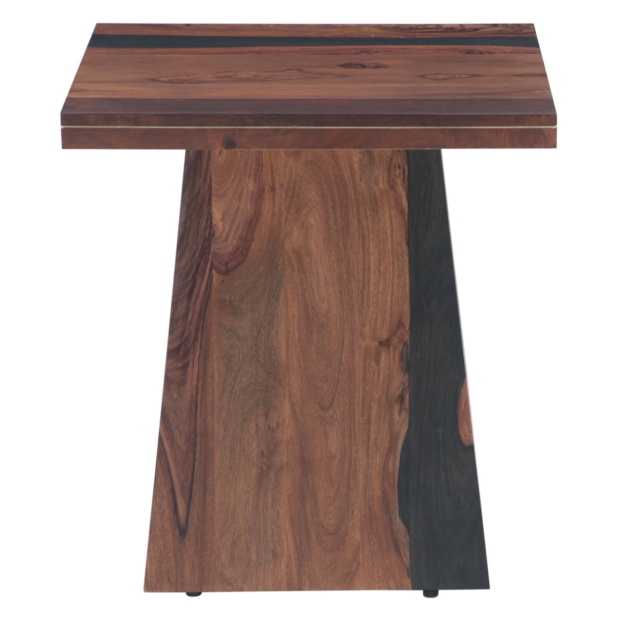 Calypso 21" Side Table in Burnt Sheesham from Home Trends & Design - Luna Furniture