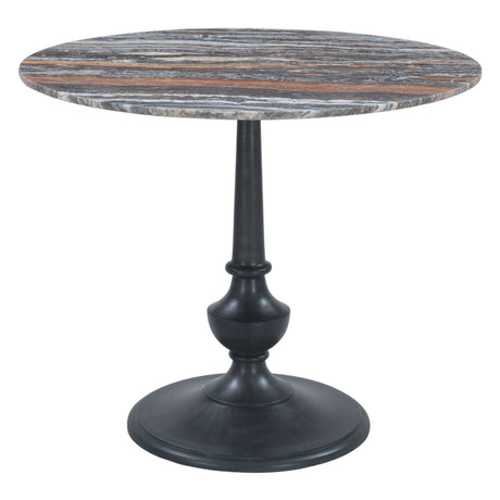 Dauphine 36" Tronex Travertine with Antique Patina Base Round Bistro Table from Home Trends & Design - Luna Furniture