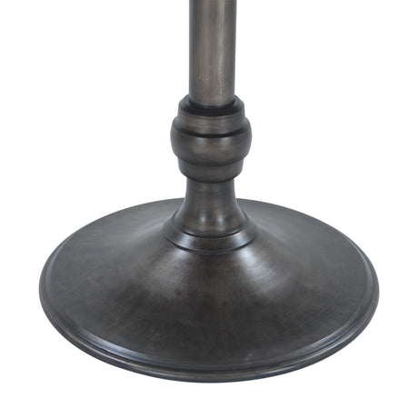 Dauphine 50" Round Dining Table in Dark Emperador Marble with Aged Brass Base from Home Trends & Design - Luna Furniture