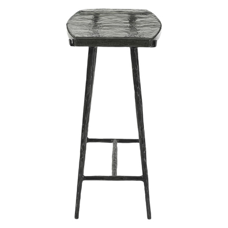 Downey 17" Side Table with Glass Top from Home Trends & Design - Luna Furniture