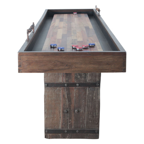 Eiffel 132" Reclaimed Shuffleboard Table with Pucks from Home Trends & Design - Luna Furniture