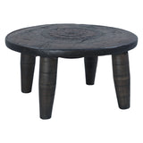 Eiffel 35" Round Wheel Coffee Table from Home Trends & Design - Luna Furniture