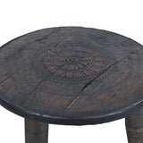 Eiffel 35" Round Wheel Coffee Table from Home Trends & Design - Luna Furniture