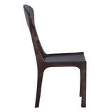 Ellispe 18" Dining Chair in Glossy Driftwood, Set of 2 from Home Trends & Design - Luna Furniture