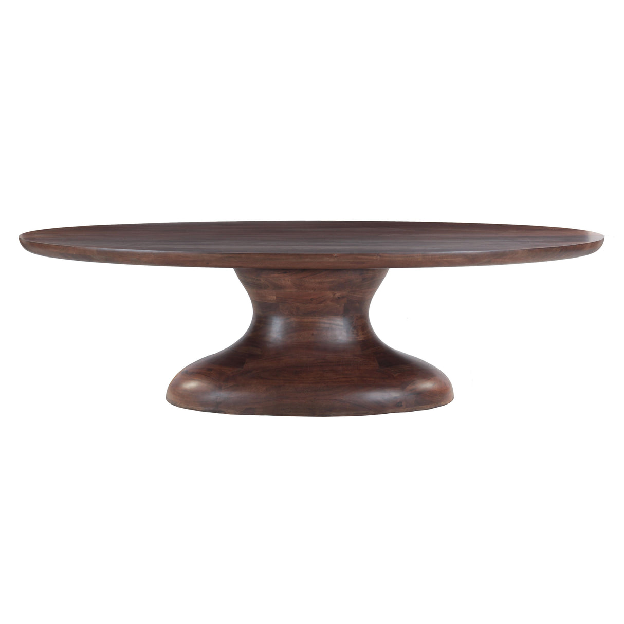 Ellipse 102" Oval Dining Table in Glossy Driftwood from Home Trends & Design - Luna Furniture