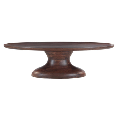 Ellipse 102" Glossy Driftwood Oval Dining Table from Home Trends & Design - Luna Furniture