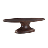 Ellipse 102" Oval Dining Table in Glossy Driftwood from Home Trends & Design - Luna Furniture