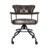 Essex Chesterfield 24" Office Chair in Antique Whiskey from Home Trends & Design - Luna Furniture