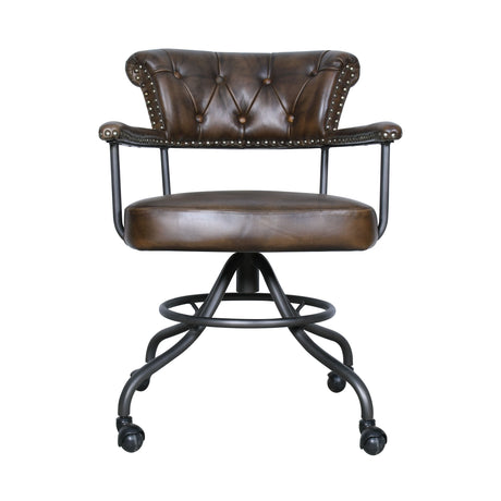 Essex Chesterfield 24" Office Chair in Antique Whiskey from Home Trends & Design - Luna Furniture