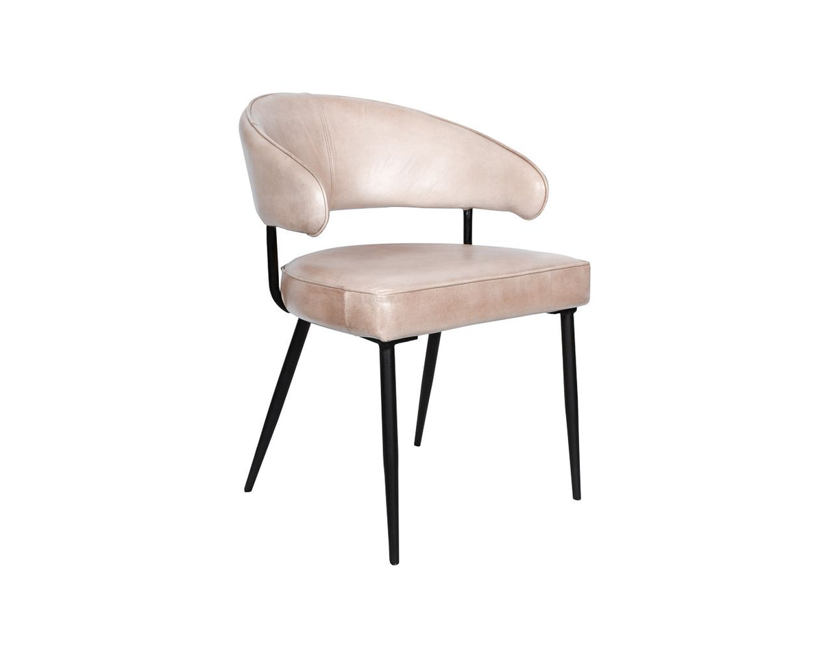 Essex Dover 23" Armchair in Antique Ivory Leather from Home Trends & Design - Luna Furniture