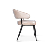 Essex Dover 23" Armchair in Antique Ivory Leather from Home Trends & Design - Luna Furniture