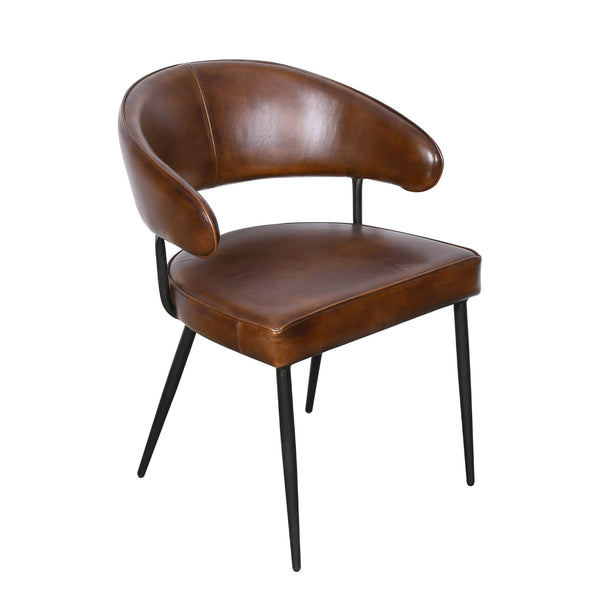 Essex Dover 23" Armchair in Hand Washed Chestnut, Set of 2