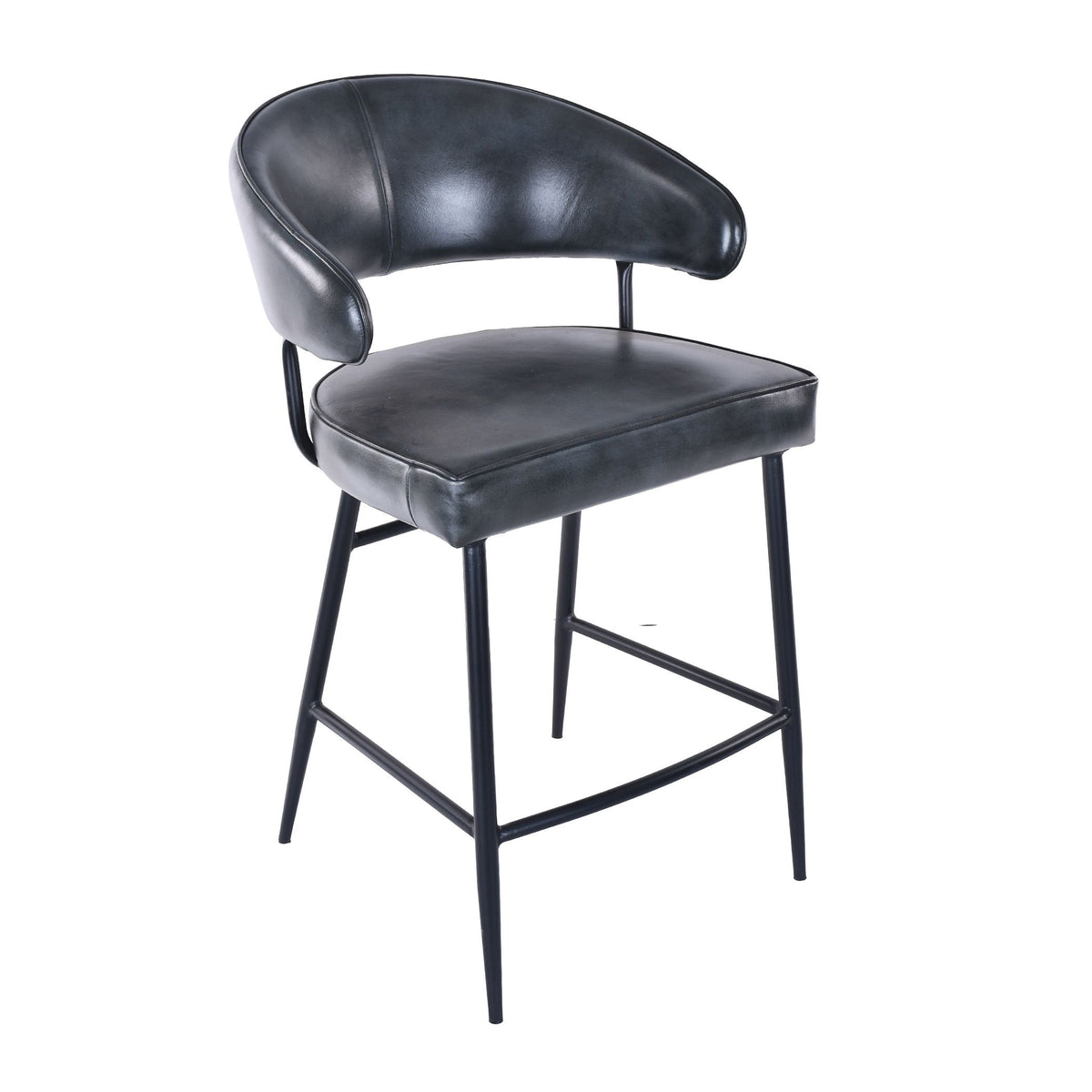 Essex Dover 22" Counter Chair in Weathered Black from Home Trends & Design - Luna Furniture