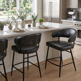 Essex Dover 22" Counter Chair in Weathered Black from Home Trends & Design - Luna Furniture