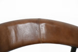 Essex Halstead 23" Dining Chair in Chestnut Leather from Home Trends & Design - Luna Furniture