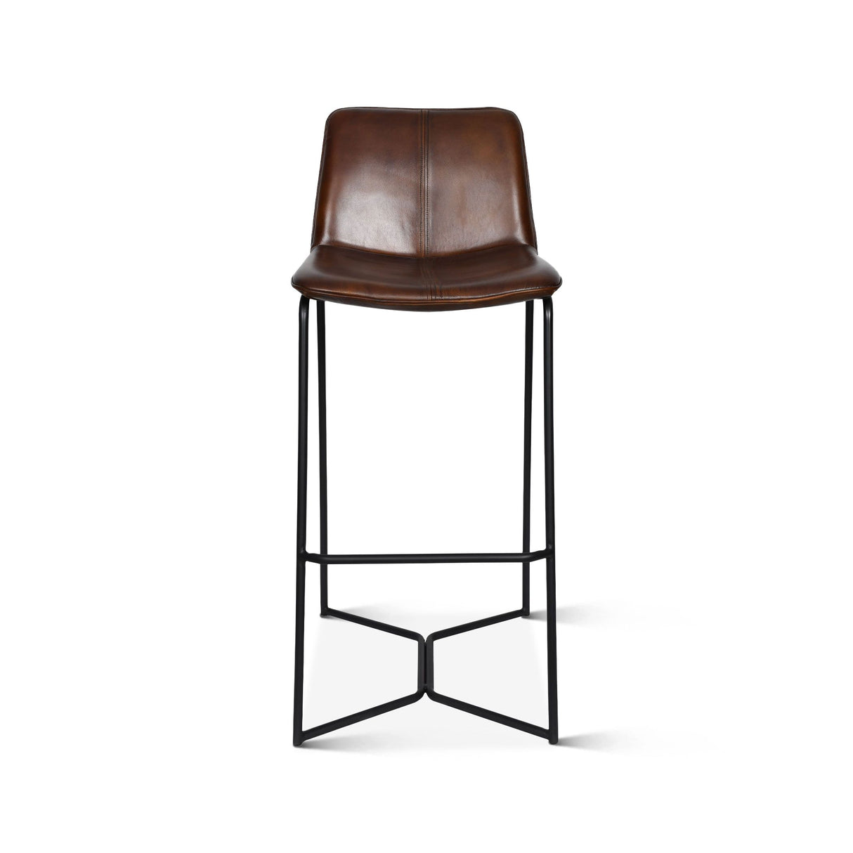 Essex Morgan 18" Bar Chair in Hand Washed Chestnut, Set of 2 from Home Trends & Design - Luna Furniture