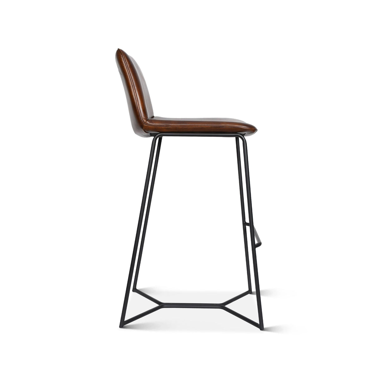 Essex Morgan 18" Bar Chair in Hand Washed Chestnut, Set of 2 from Home Trends & Design - Luna Furniture