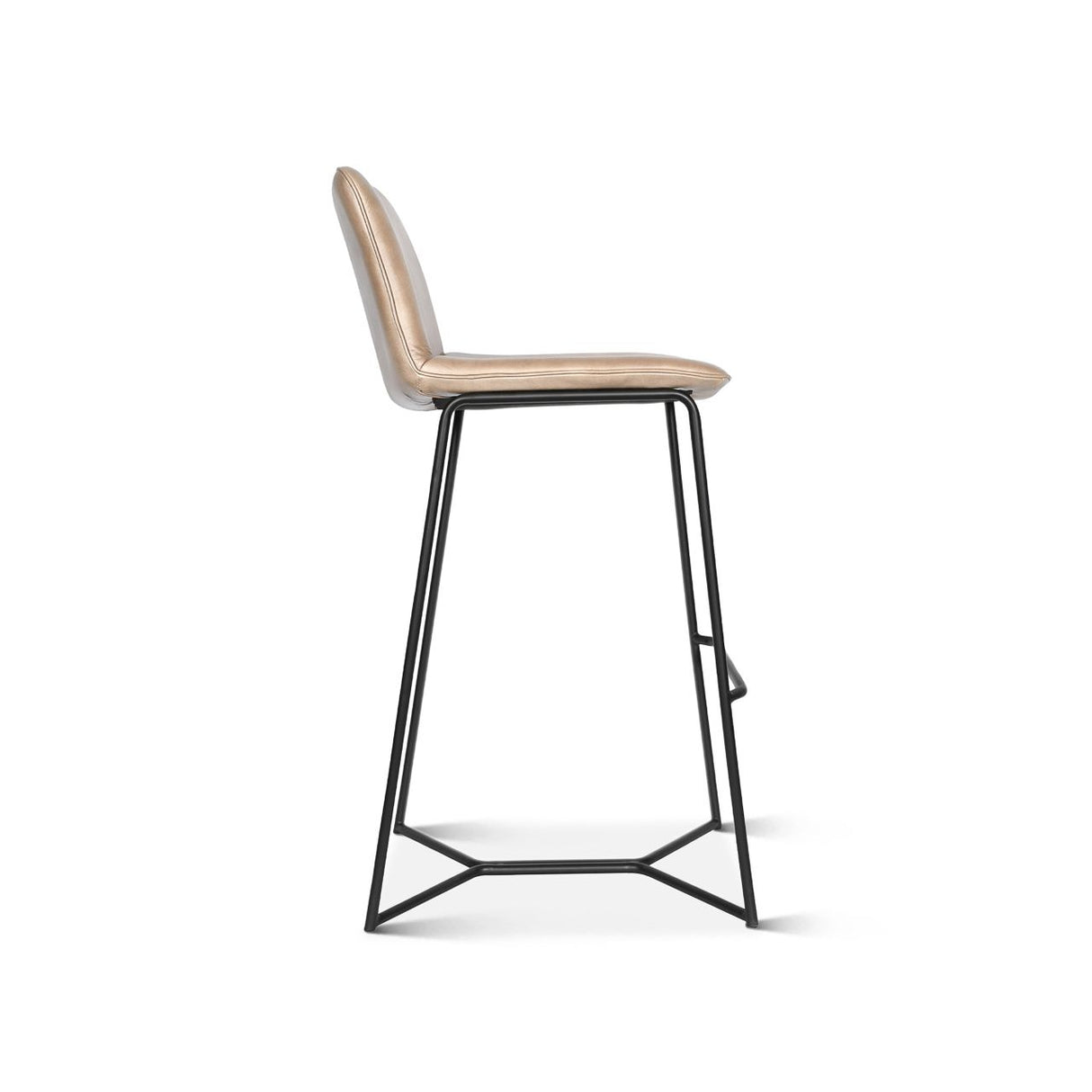 Essex Morgan 18" Bar Chair in Hand Washed Taupe, Set of 2 from Home Trends & Design - Luna Furniture
