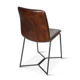 Essex Morgan 18" Dining Chair in Hand Washed Chestnut, Set of 2 from Home Trends & Design - Luna Furniture
