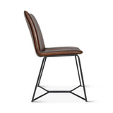 Essex Morgan 18" Dining Chair in Hand Washed Chestnut, Set of 2 from Home Trends & Design - Luna Furniture