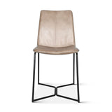 Essex Morgan 18" Dining Chair in Hand Washed Taupe, Set of 2 from Home Trends & Design - Luna Furniture