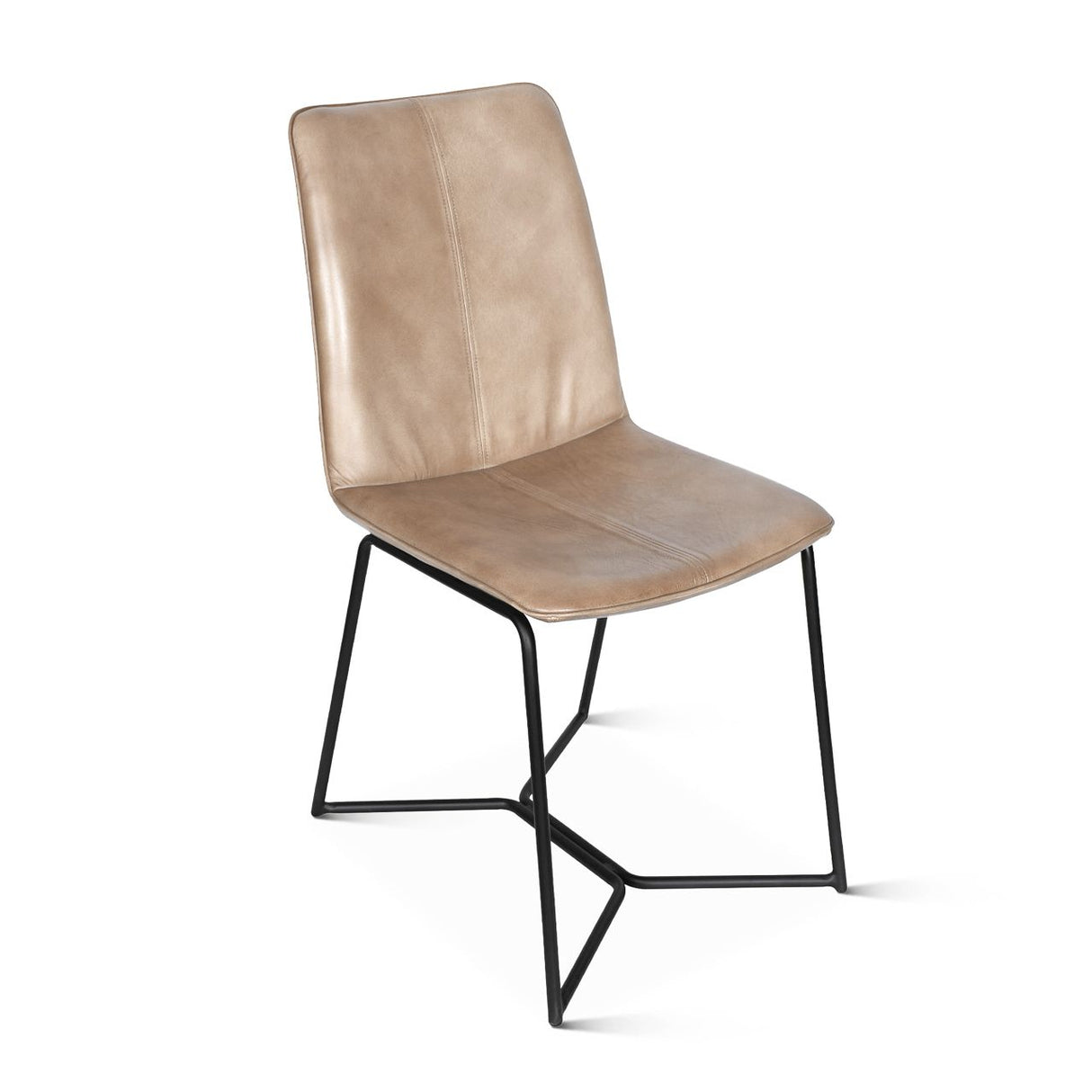 Essex Morgan 18" Dining Chair in Hand Washed Taupe, Set of 2 from Home Trends & Design - Luna Furniture