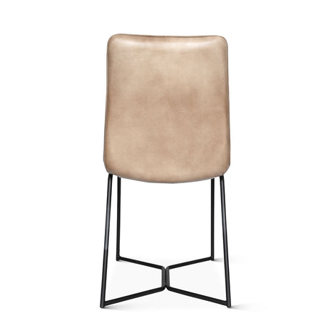 Essex Morgan 18" Dining Chair in Hand Washed Taupe, Set of 2 from Home Trends & Design - Luna Furniture