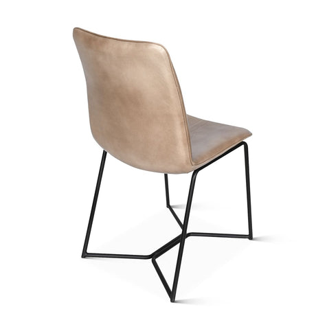 Essex Morgan 18" Dining Chair in Hand Washed Taupe, Set of 2 from Home Trends & Design - Luna Furniture