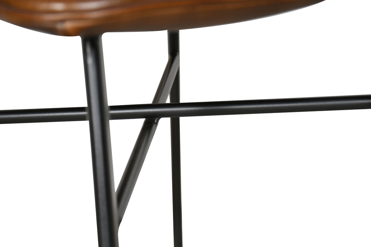 Essex Murphy 18" Dining Chair in Chestnut Leather from Home Trends & Design - Luna Furniture