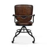 Essex Oden 24" Desk Chair in Antique Whiskey Top Grain Leather from Home Trends & Design - Luna Furniture