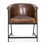 Essex Polo Armchair in Antique Whiskey Leather from Home Trends & Design - Luna Furniture