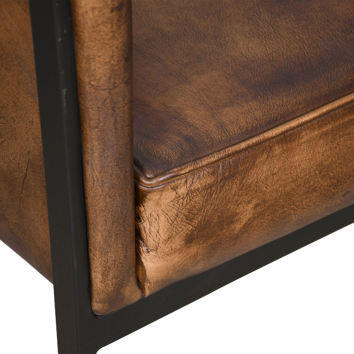 Essex Polo Armchair in Antique Whiskey Leather from Home Trends & Design - Luna Furniture