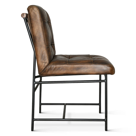Essex Stockton 19" Dining Chair in Antique Whiskey, Set of 2 from Home Trends & Design - Luna Furniture