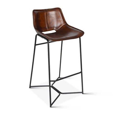 Essex Stanley 19" Bar Chair in Hand Washed Chestnut from Home Trends & Design - Luna Furniture