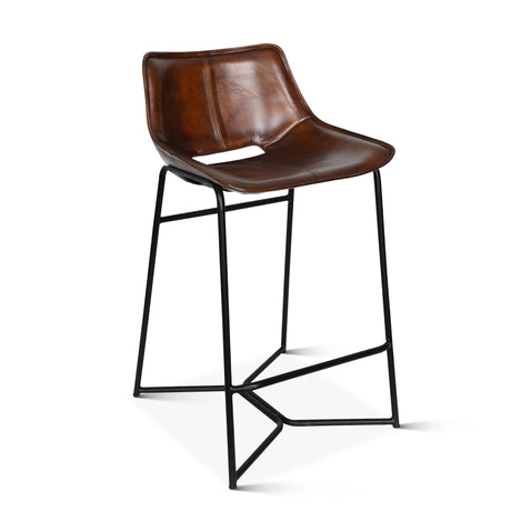 Essex Stanley 20" Counter Chair in Hand Washed Chestnut from Home Trends & Design - Luna Furniture