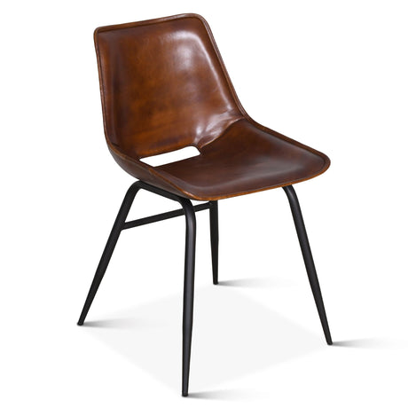Essex Stanley Dining Chair in Handwashed Chestnut from Home Trends & Design - Luna Furniture