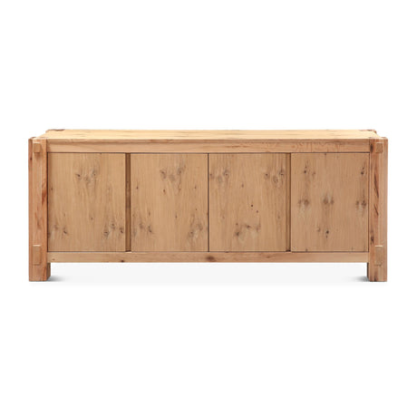 Flagstaff 80" Buffet in Natural Distressed Oak from Home Trends & Design - Luna Furniture
