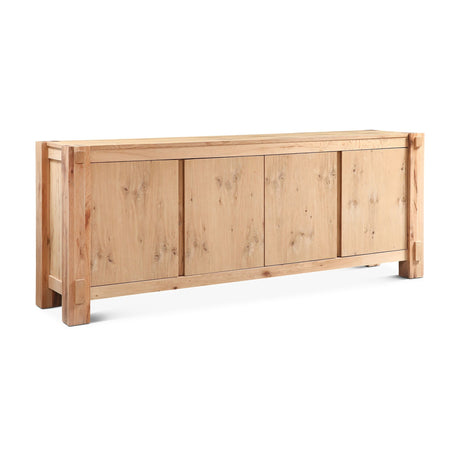 Flagstaff 80" Buffet in Natural Distressed Oak from Home Trends & Design - Luna Furniture