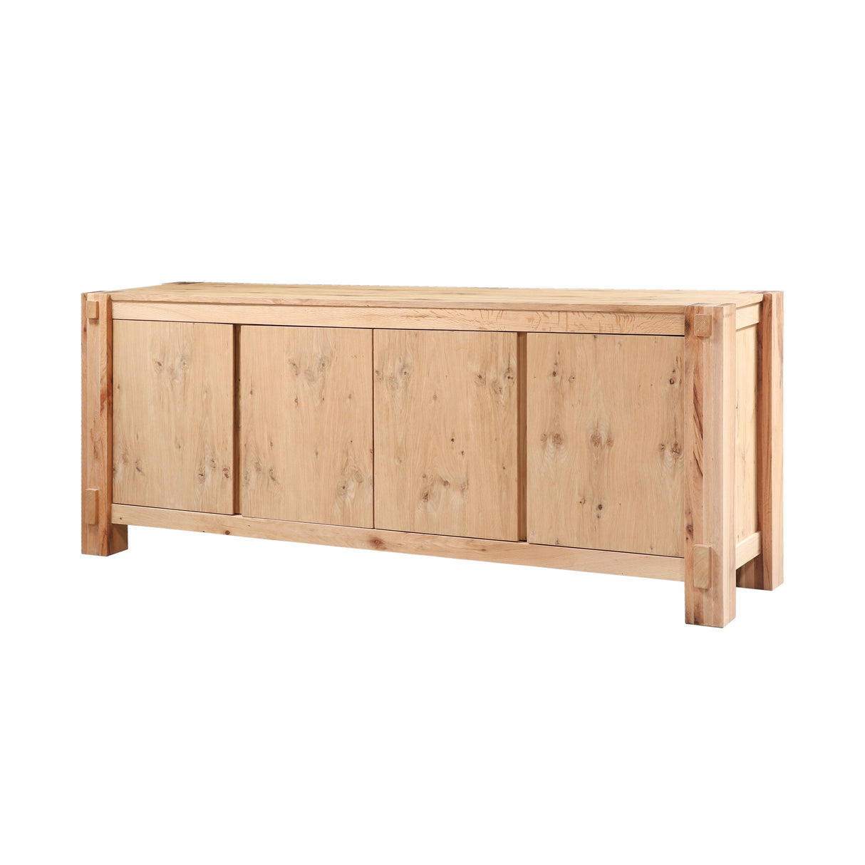 Flagstaff 80" Buffet in Natural Distressed Oak from Home Trends & Design - Luna Furniture