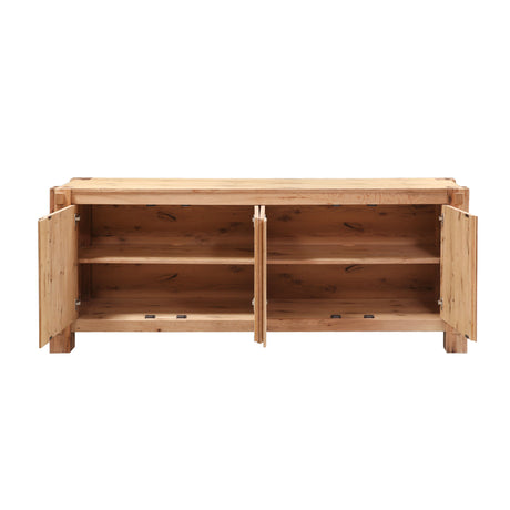 Flagstaff 80" Buffet in Natural Distressed Oak from Home Trends & Design - Luna Furniture