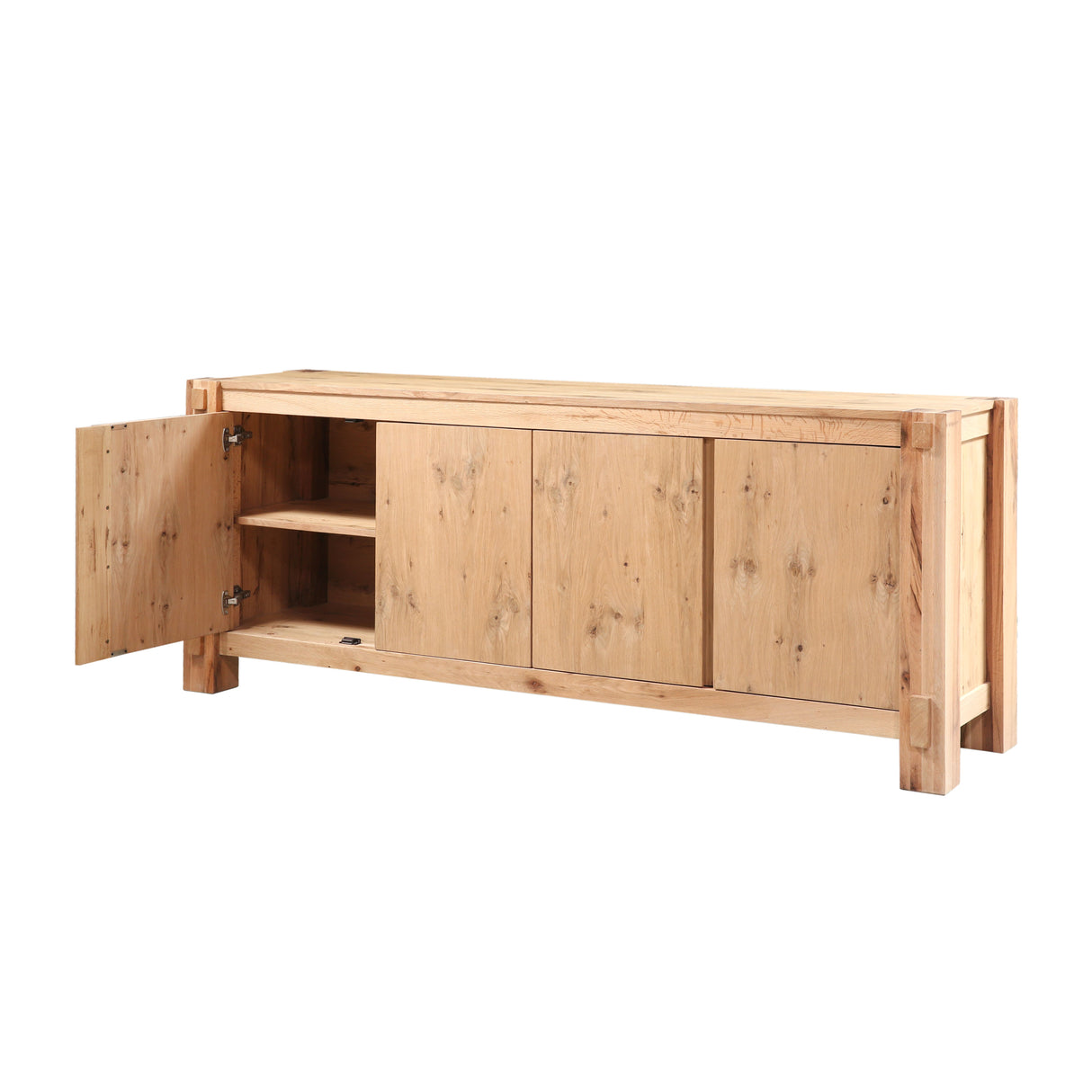 Flagstaff 80" Buffet in Natural Distressed Oak from Home Trends & Design - Luna Furniture