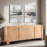 Flagstaff 80" Buffet in Natural Distressed Oak from Home Trends & Design - Luna Furniture